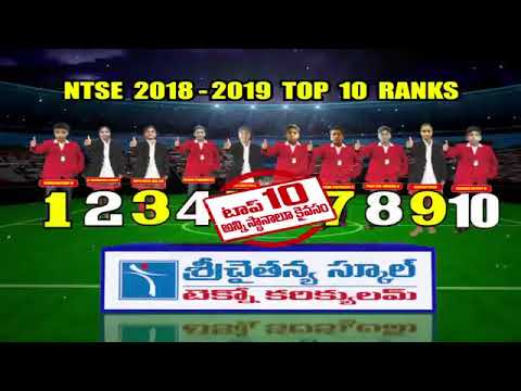 Sri Chaitanya Techno School || NTSE Result - 2019